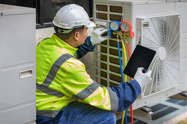 Professional Hvac Maintenance technician working in Kings Park, NY